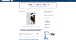 Desktop Screenshot of istenmeyenolaylar.blogspot.com