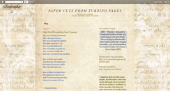 Desktop Screenshot of mypapercutsfromturningpages.blogspot.com