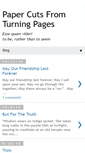Mobile Screenshot of mypapercutsfromturningpages.blogspot.com