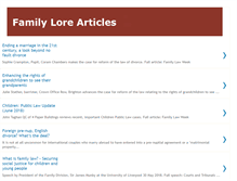 Tablet Screenshot of familylorearticles.blogspot.com