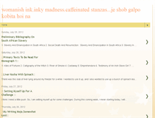 Tablet Screenshot of caffeinedreamsandinkymadness.blogspot.com