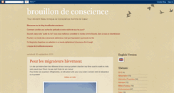 Desktop Screenshot of brouillondeconscience.blogspot.com