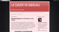 Desktop Screenshot of lacuisinederadisjoli.blogspot.com