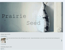 Tablet Screenshot of prairieseed.blogspot.com