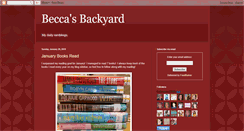 Desktop Screenshot of beccasbackyard.blogspot.com