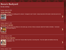 Tablet Screenshot of beccasbackyard.blogspot.com