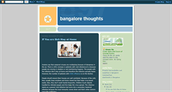 Desktop Screenshot of bangalorethoughts.blogspot.com