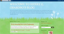 Desktop Screenshot of henryeosarobo.blogspot.com