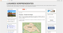 Desktop Screenshot of lugaressorprendentes.blogspot.com