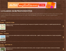 Tablet Screenshot of lugaressorprendentes.blogspot.com