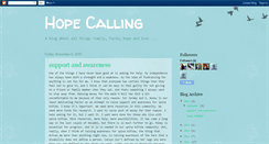 Desktop Screenshot of hopecalling.blogspot.com