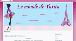Desktop Screenshot of le-monde-de-yurita.blogspot.com