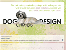 Tablet Screenshot of dogonmylapdesign.blogspot.com