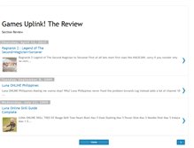 Tablet Screenshot of gamesuplinkreviews.blogspot.com