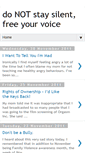 Mobile Screenshot of donotstaysilent.blogspot.com