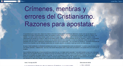 Desktop Screenshot of crimenesdelcristianismo.blogspot.com