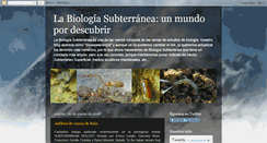 Desktop Screenshot of bioespeleologia.blogspot.com