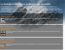 Tablet Screenshot of bioespeleologia.blogspot.com