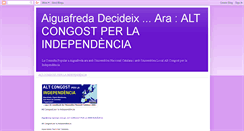 Desktop Screenshot of aiguafredadecideix.blogspot.com