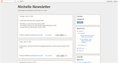 Desktop Screenshot of nichellenewsletter.blogspot.com
