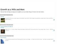 Tablet Screenshot of growthasawifeandmom.blogspot.com