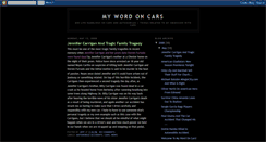 Desktop Screenshot of mywordoncars.blogspot.com