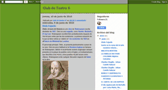 Desktop Screenshot of clubdeteatro6.blogspot.com