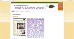 Desktop Screenshot of plantandanimalvoice.blogspot.com