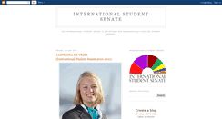 Desktop Screenshot of internationalstudentsenate.blogspot.com