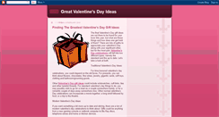 Desktop Screenshot of greatvalentinesdayideas.blogspot.com