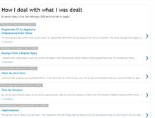 Tablet Screenshot of howidealwithwhatiwasdealt.blogspot.com