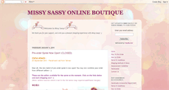 Desktop Screenshot of missy-sassy.blogspot.com