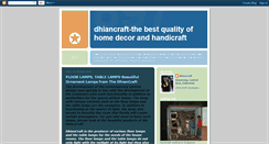 Desktop Screenshot of dhiancraft.blogspot.com