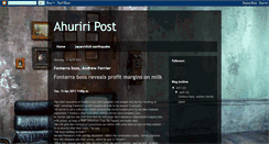 Desktop Screenshot of ahuriripost.blogspot.com