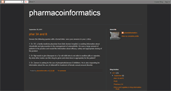 Desktop Screenshot of pharminformatics.blogspot.com
