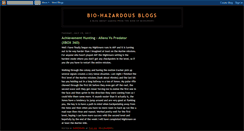 Desktop Screenshot of bio-hazardousblogs.blogspot.com