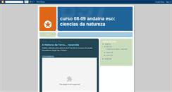 Desktop Screenshot of cienciasandaina0809.blogspot.com