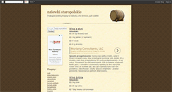 Desktop Screenshot of nalewki-polskie.blogspot.com