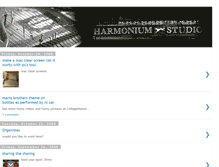 Tablet Screenshot of harmoniumstudio.blogspot.com