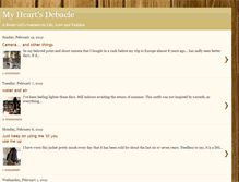 Tablet Screenshot of myheartsdebacle.blogspot.com