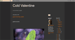 Desktop Screenshot of coldvalentine.blogspot.com