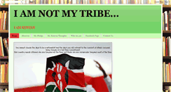 Desktop Screenshot of iamnotmytribe.blogspot.com