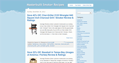 Desktop Screenshot of masterbuilt-smokerrecipes.blogspot.com