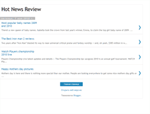 Tablet Screenshot of newsreview2010.blogspot.com