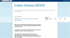 Desktop Screenshot of indianairlinesnews.blogspot.com