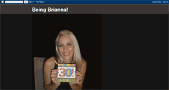 Desktop Screenshot of beingbrianna.blogspot.com
