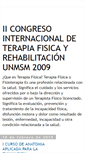 Mobile Screenshot of congresoterapiafisica-unmsm09.blogspot.com