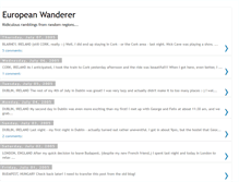 Tablet Screenshot of europeanwanderer.blogspot.com