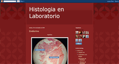 Desktop Screenshot of histologiaenlaboratorio.blogspot.com