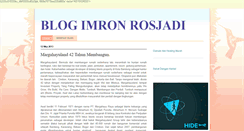 Desktop Screenshot of blogimronrosjadi.blogspot.com